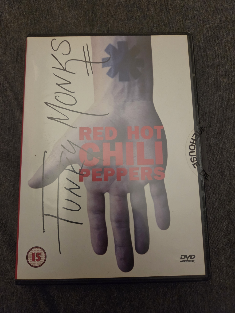 Red Hot Chili Peppers DVD - Hand Cover Art, White & Red